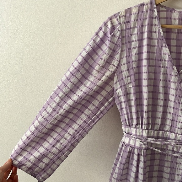 Baum und Pferdgarten Abylene Dress in Creamy Lilac Check size 38 - Picture 7 of 16